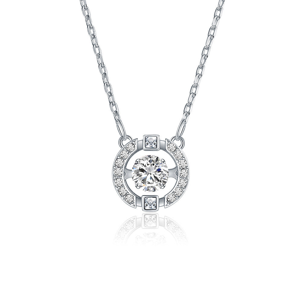 Radiant Crown Gem Necklace