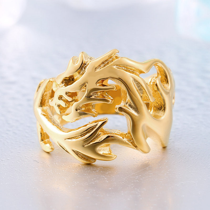 Dragonfire Contour Ring