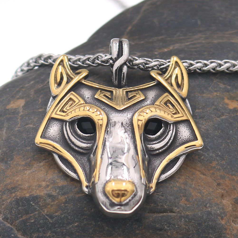 Nordic Wolf Guardian Necklace