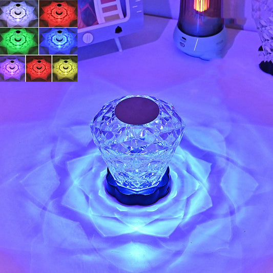 Rose Crystal Lamp