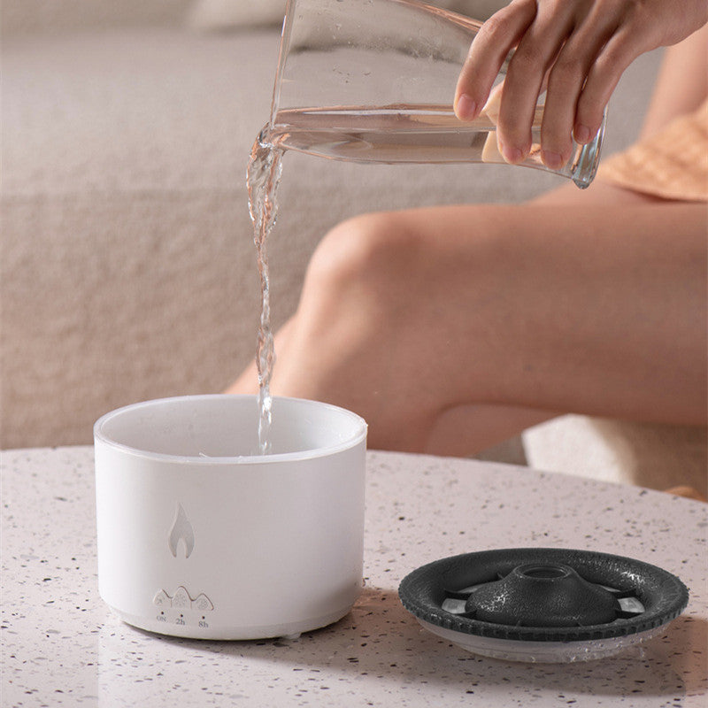 Two-color Spray Ring Volcano Humidifier