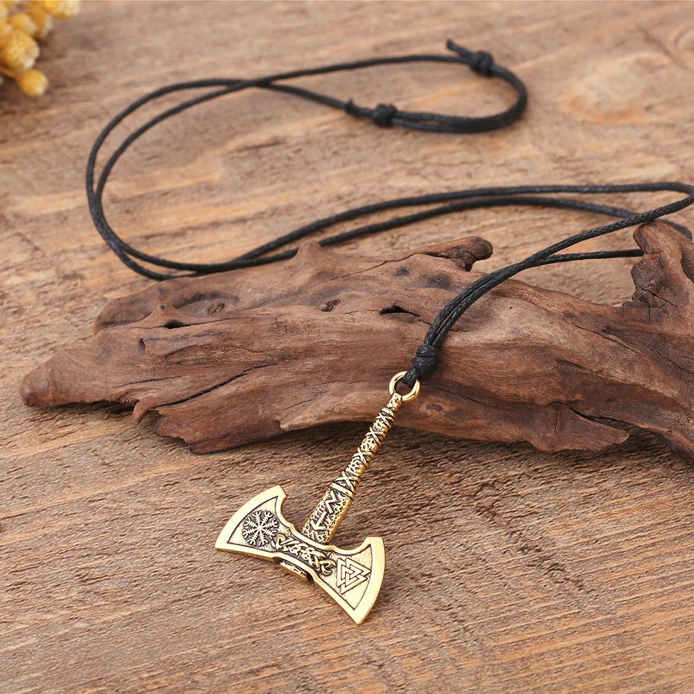din’s Heritage Axe Pendant Necklace