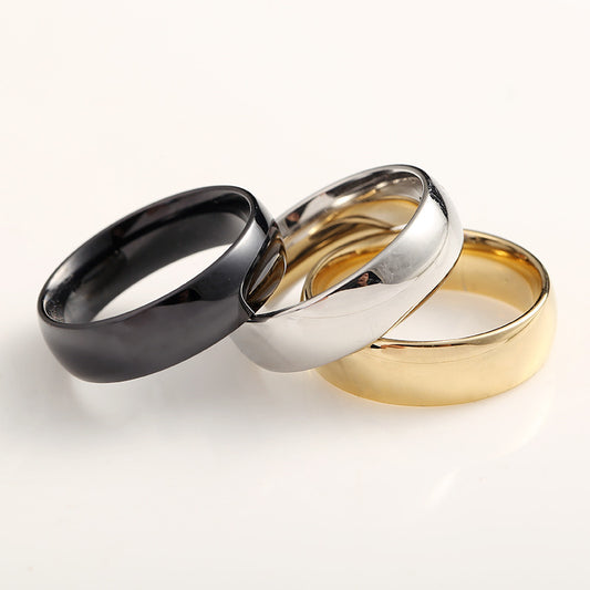 Simple Design Stainless Steel Rings