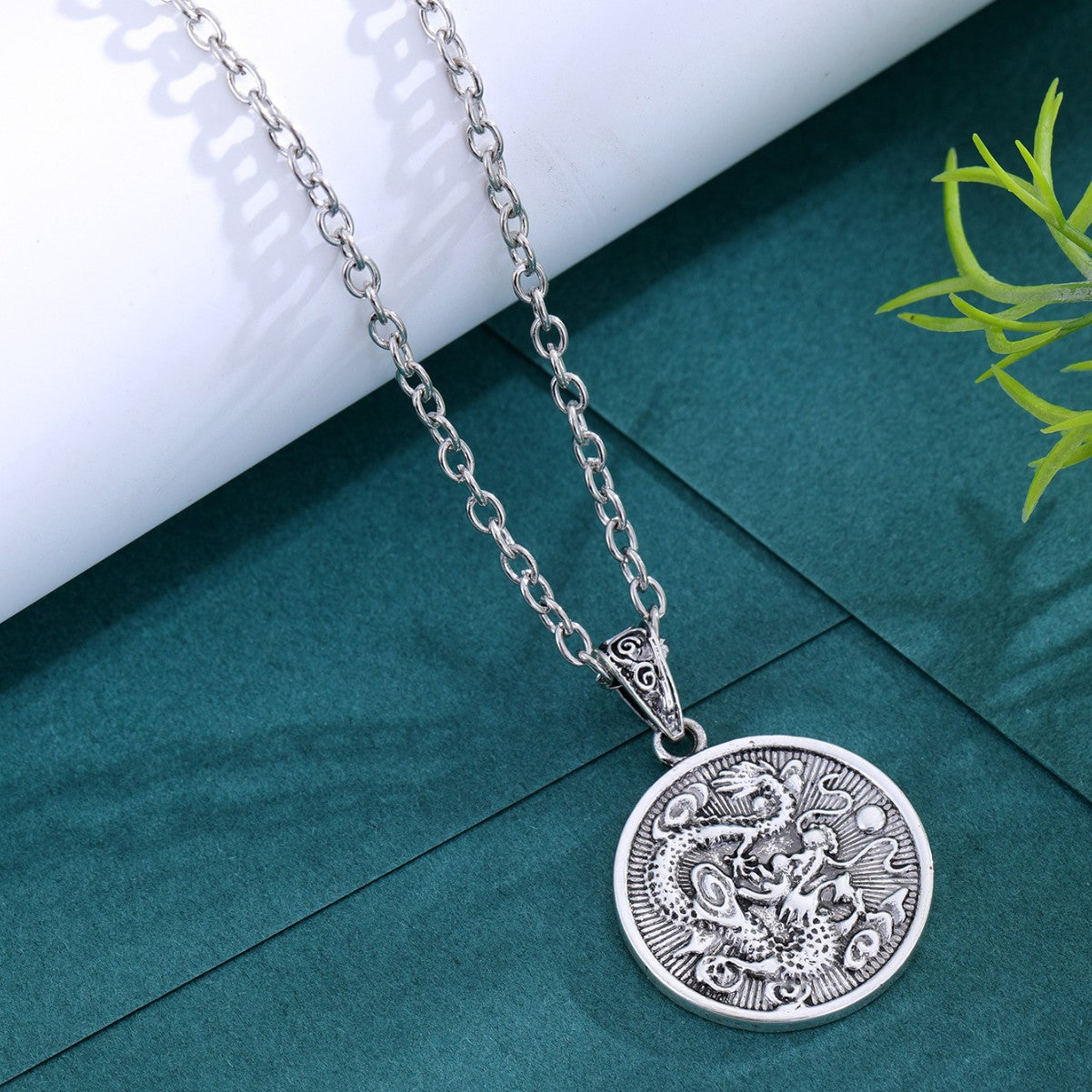 mperial Dragon Medallion Necklace