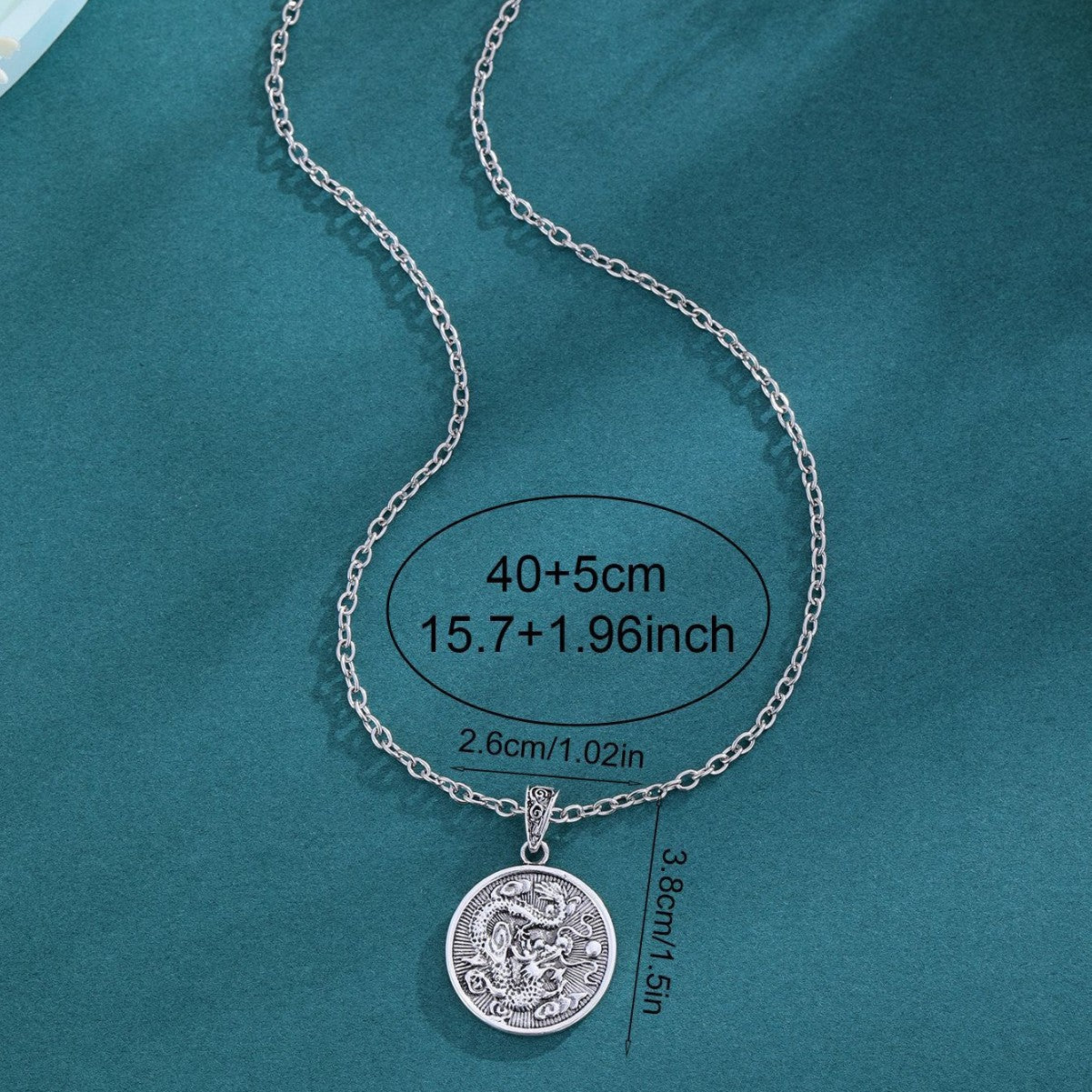 mperial Dragon Medallion Necklace