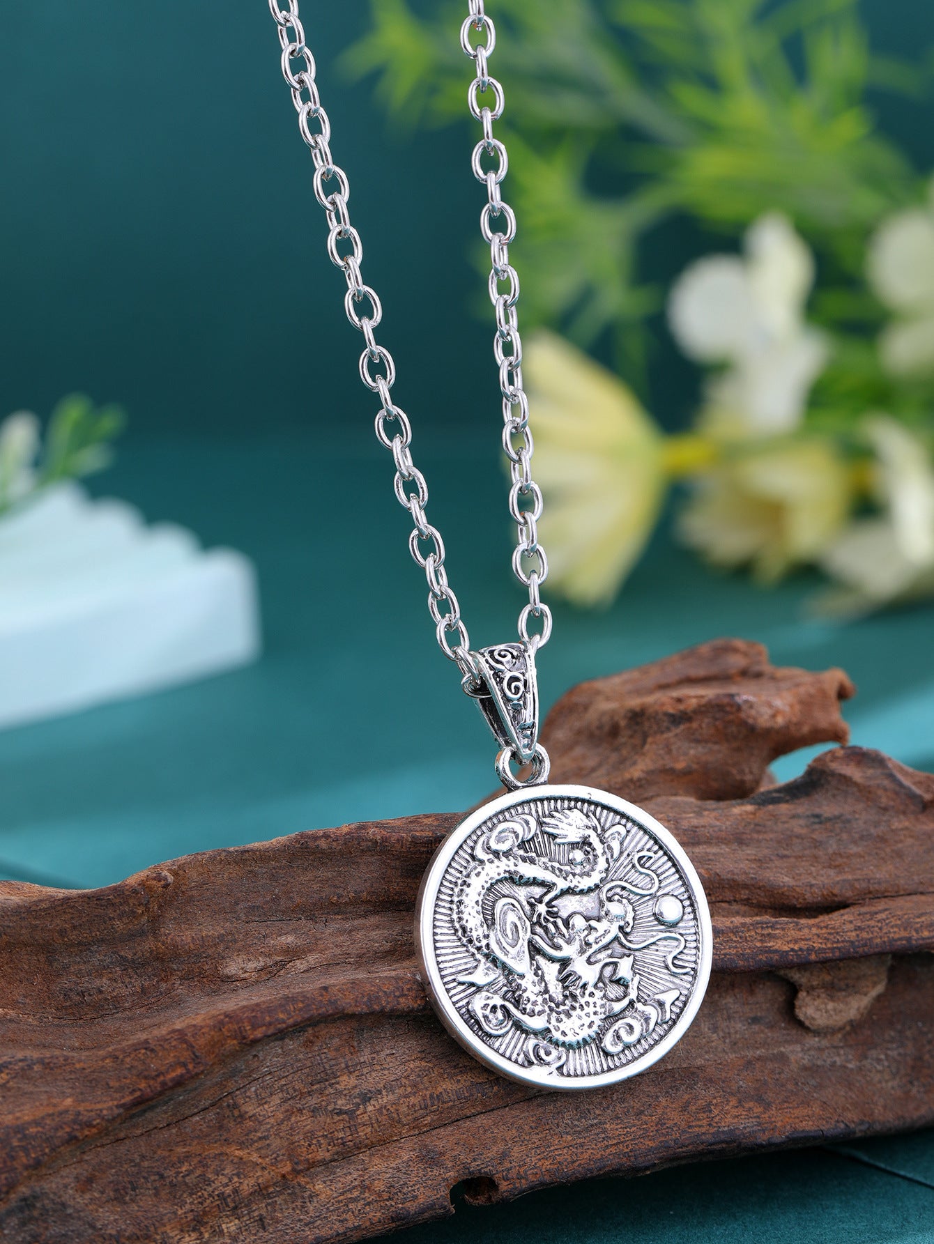 mperial Dragon Medallion Necklace
