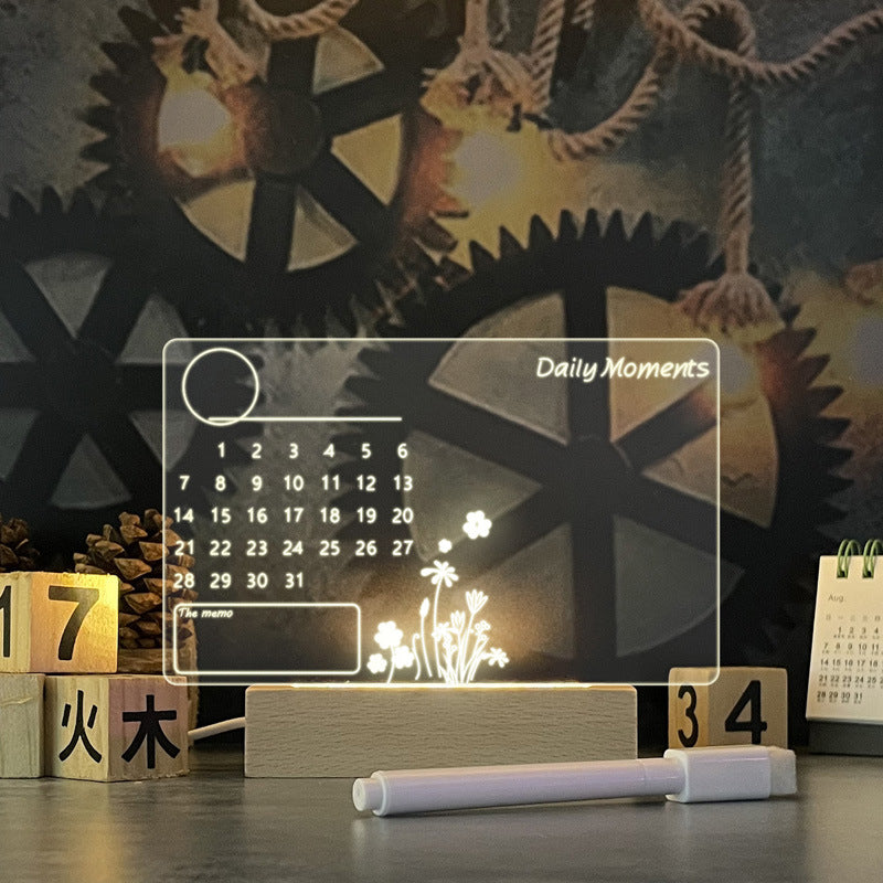 Creative Note Board with Led Night Light