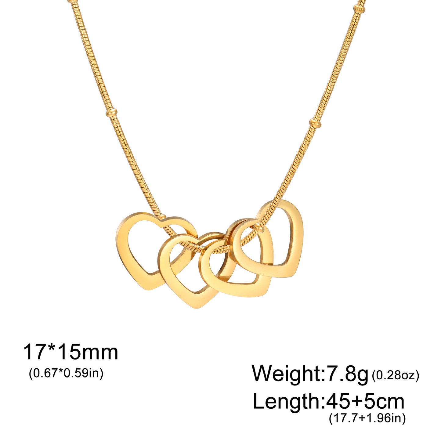 Linked Hearts Harmony Necklace