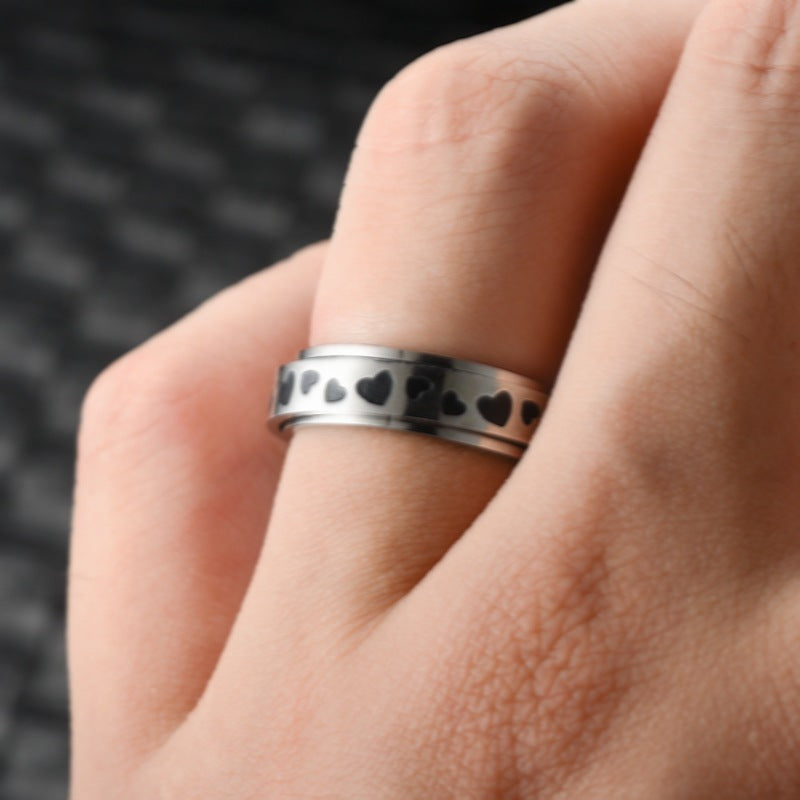 Rotating Heartline Ring