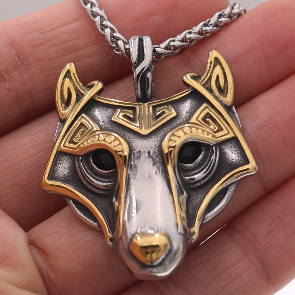 Nordic Wolf Guardian Necklace