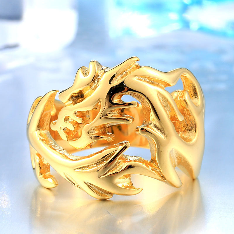 Dragonfire Contour Ring
