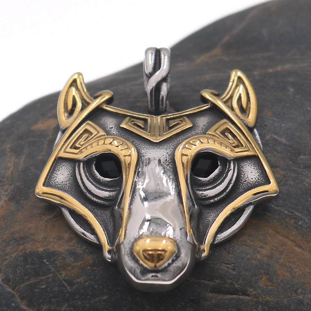 Nordic Wolf Guardian Necklace