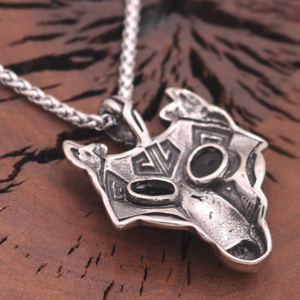 Nordic Wolf Guardian Necklace