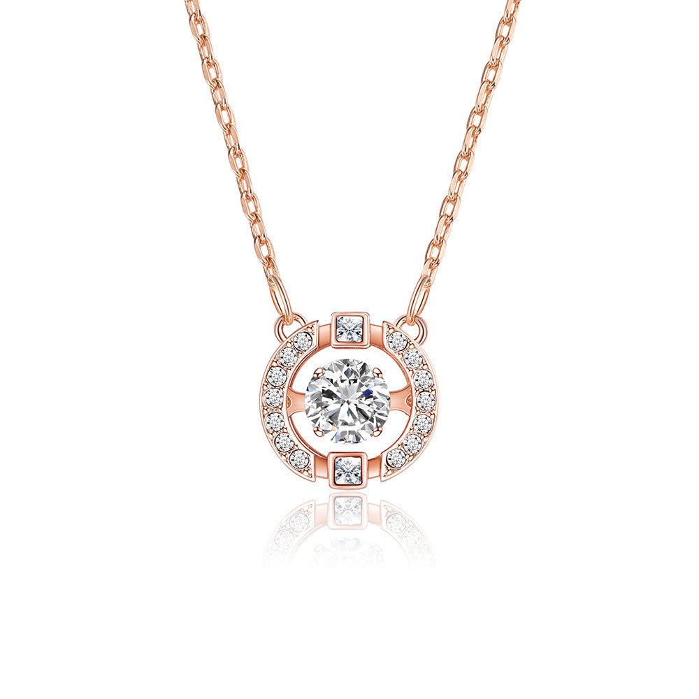 Radiant Crown Gem Necklace