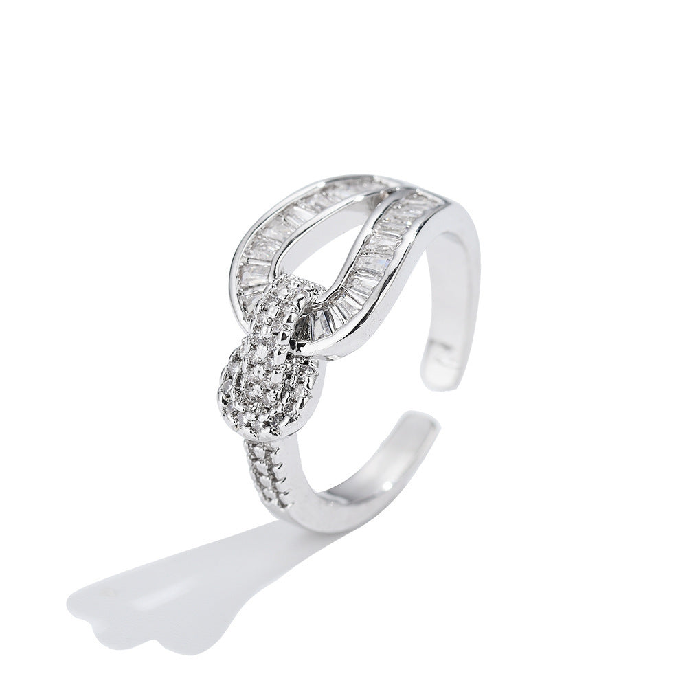 Radiant Loop Pavé Ring