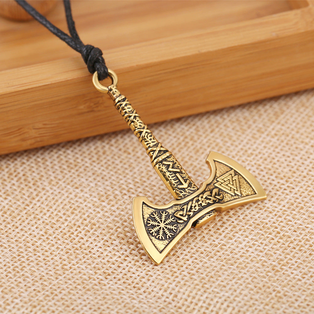 din’s Heritage Axe Pendant Necklace