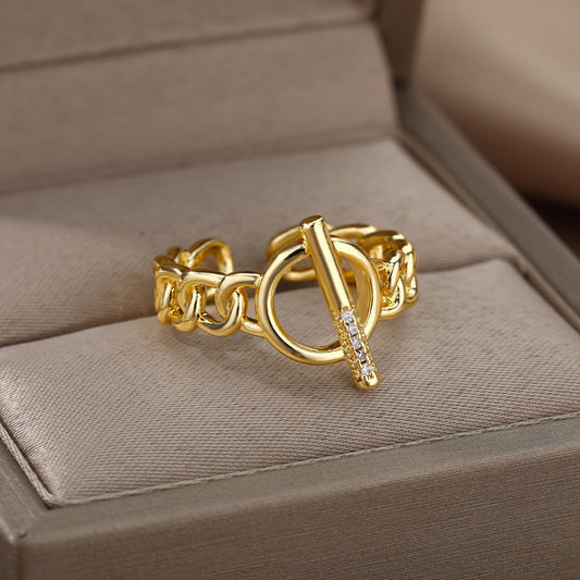 Golden Link Grace Ring