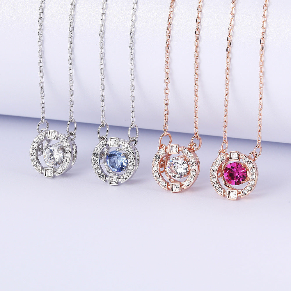 Radiant Crown Gem Necklace