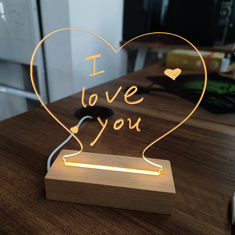 Creative Note Board with Led Night Light