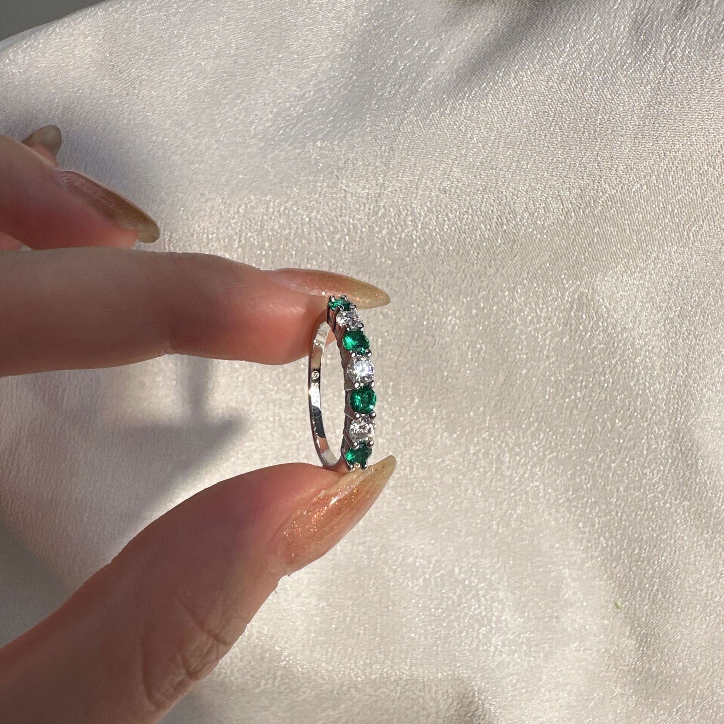 crowning Moissanite Ring