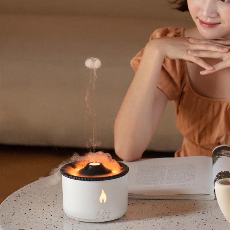 Two-color Spray Ring Volcano Humidifier