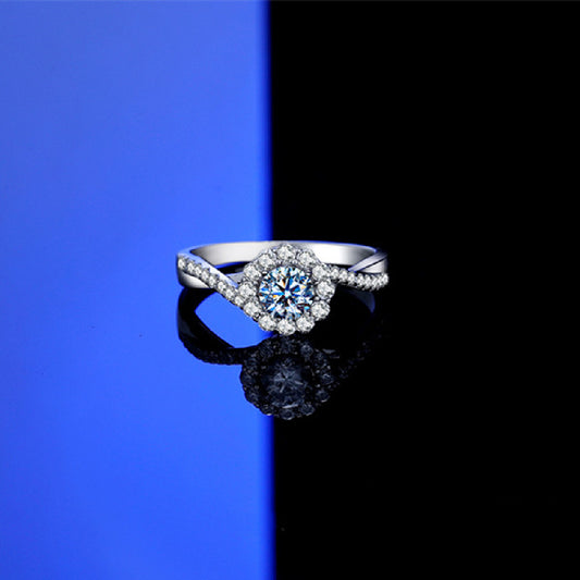 Celestial Blossom Moissanite Ring