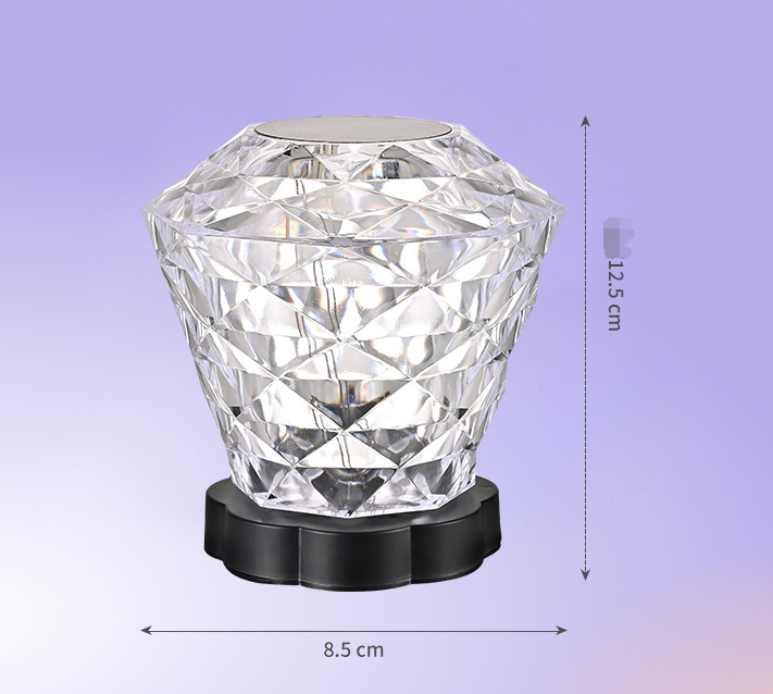 Rose Crystal Lamp